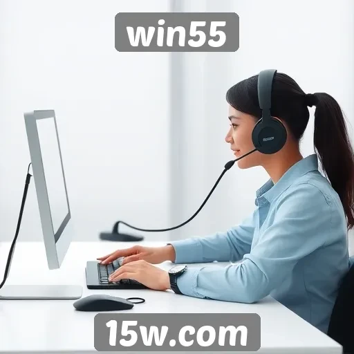 Desempenho do suporte ao cliente do win55